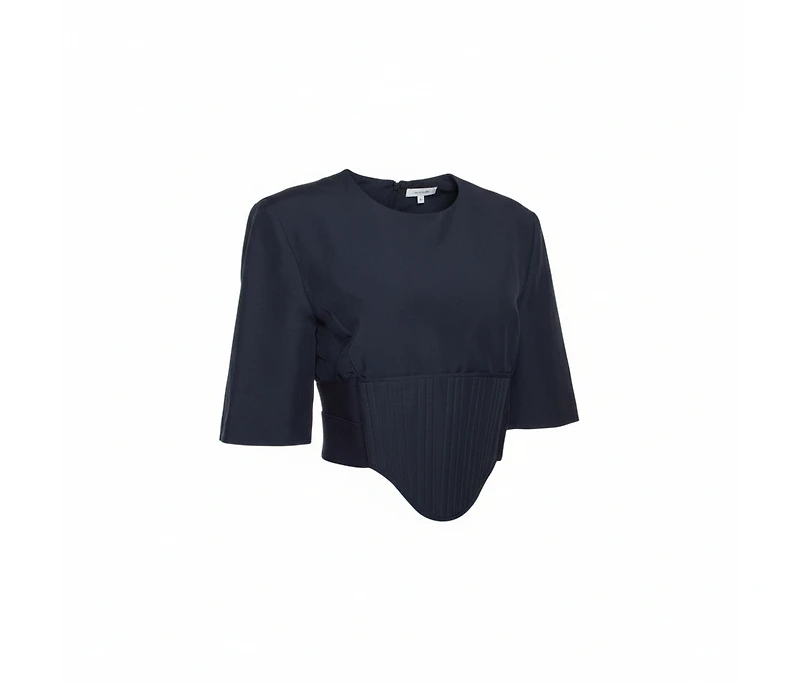 Pre-Owned Stella Mccartney Women's Linen Blend Corset Top