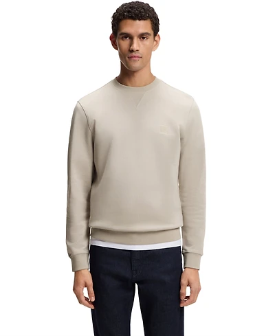 Boss by Hugo Men's Cotton-Terry Regular-Fit Sweatshirt