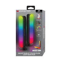 Monster Rgb+Ic Color Flow Smart Light Bar Pair – 2 Pack