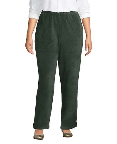Lands' End Women's Sport Knit High Rise Corduroy Pants