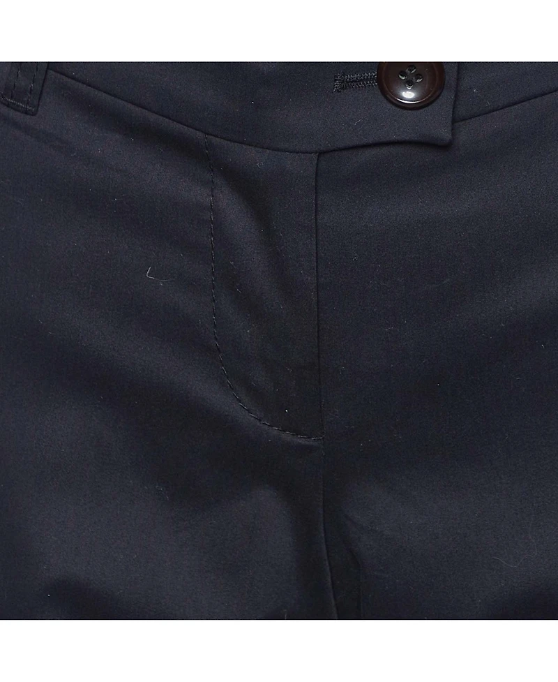 Pre-Owned Moschino Women's Cheap And Chic Black Cotton Tailored Trousers