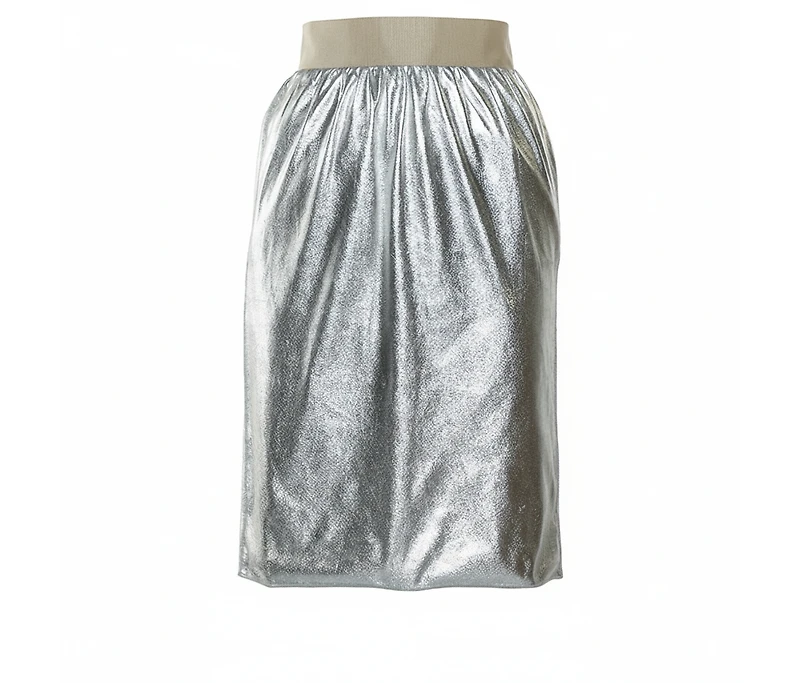Pre-Owned Dolce and Gabbana Women's Faux Leather Pencil Skirt