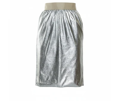 Pre-Owned Dolce and Gabbana Women's Faux Leather Pencil Skirt