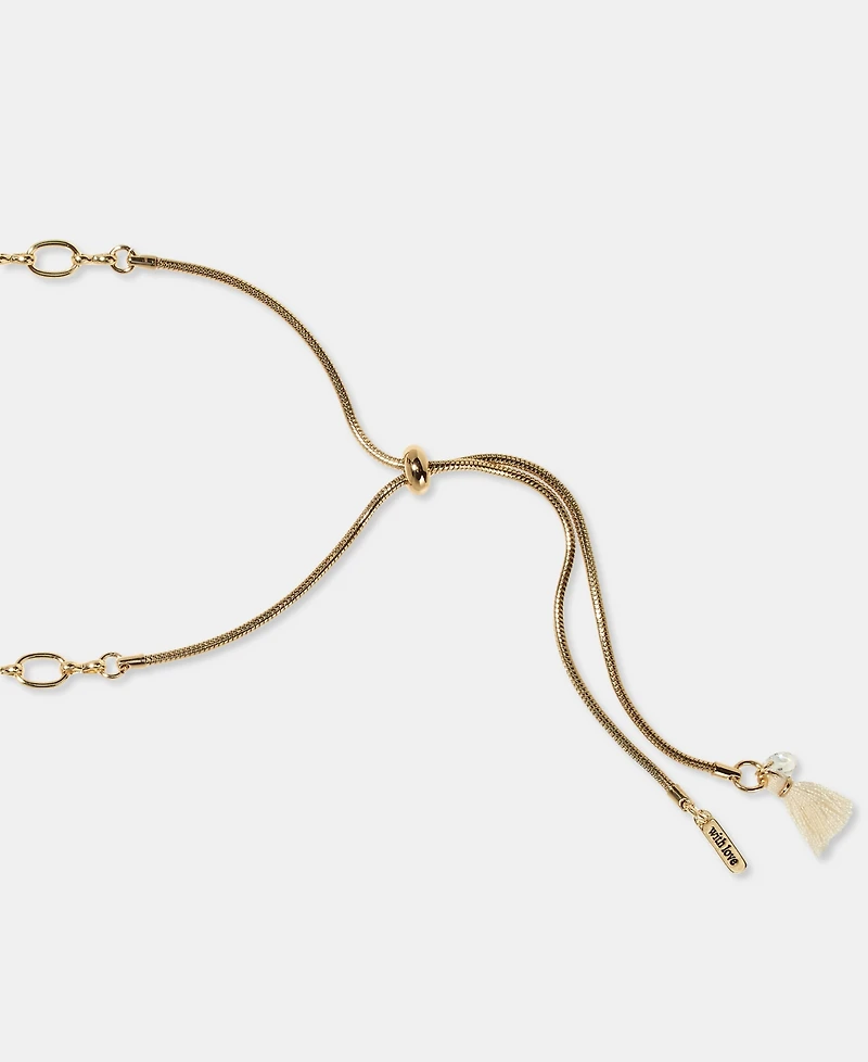 lonna & lilly Butterfly & Mixed Stone 16" Statement Necklace