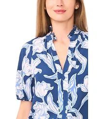 CeCe Women's Printed Raglan Top