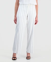 Kasper Women's Ava Striped Wide-Leg Pants
