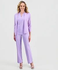 Kasper Women's Self Edge A-Line Cardigan