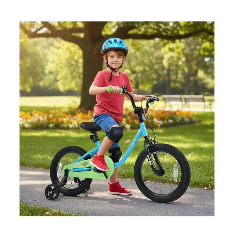 Hongge 16 Inch Kids Bike with Training Wheels for Ages 3–7