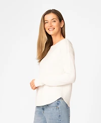 Melissa Paige Women's Round Hem Pull-On Sweater