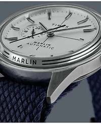 Timex Men's Automatic Blue Fabric Watch, 38mm