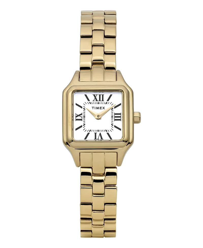 Timex Women's Quartz Analog Gold-Tone Stainless Steel Watch, 23mm