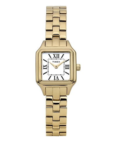 Timex Women's Quartz Analog Gold-Tone Stainless Steel Watch, 23mm