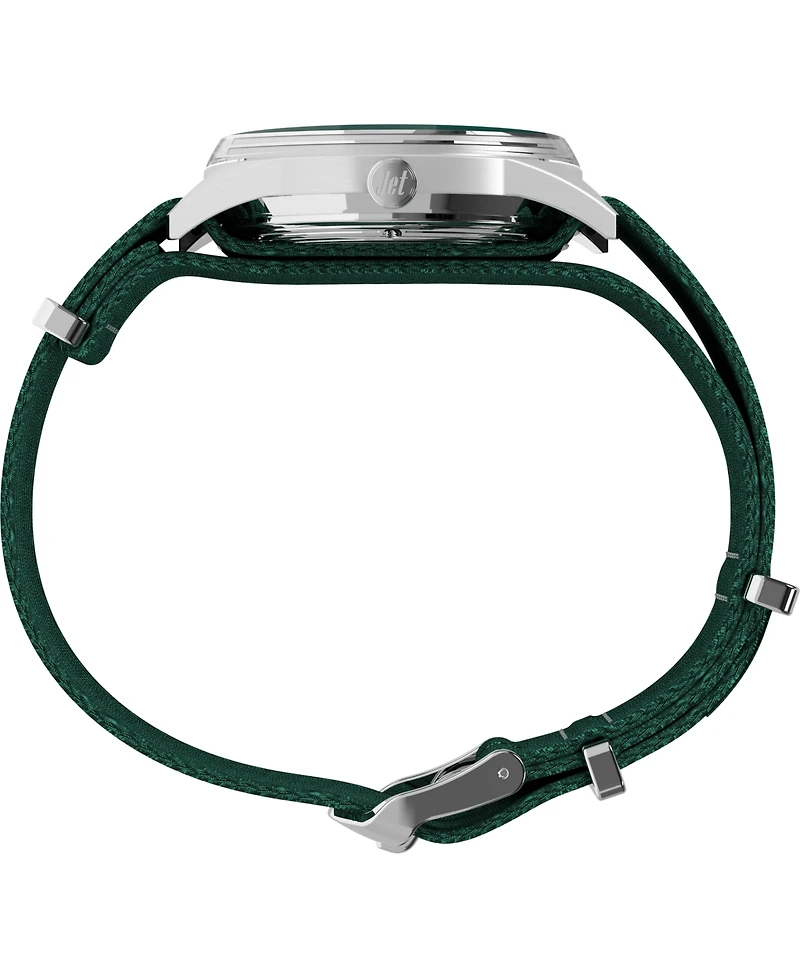 Timex Men's Mechanical Automatic Green Fabric Watch, 38mm