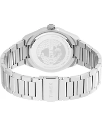 Timex Men's Quartz Analog Silver-Tone Stainless Steel Watch