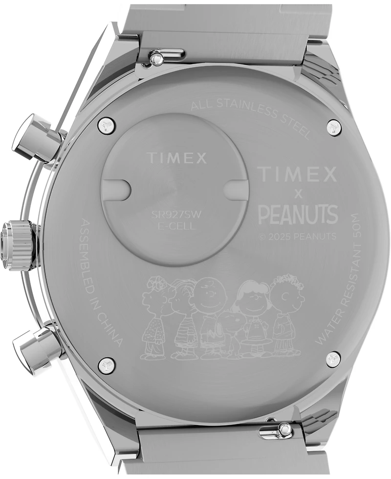 Timex Men's Quartz Analog Silver-Tone Stainless Steel Watch, 40mm