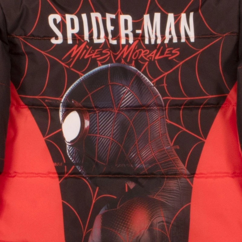 Miles Morales Big Boys Marvel Spider-Man Graphic Print Winter Jacket