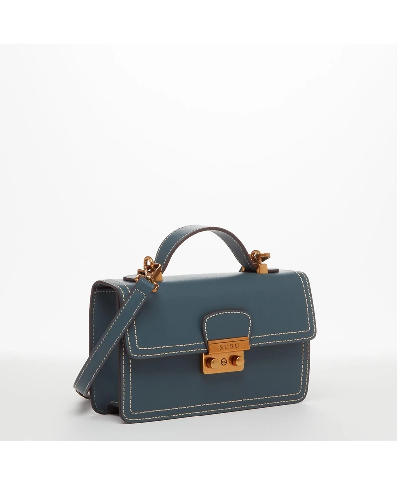 Susu Top Handle Leather Crossbody Bag Small Purse