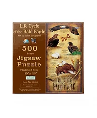 SunsOut Life Cycle of the Bald Eagle 500 piece Jigsaw Puzzle for Adults
