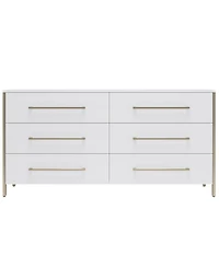 Furniture Emila 3-Pc. Queen Bed Set Upholstered Queen Bed, 2-Drawer Nightstand and Dresser