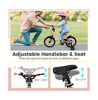 Hongge 14 Inch Kids Bike with Adjustable Training Wheels