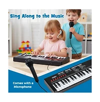Hongge 37 Key Kids Piano Keyboard with Rhythms and Microphone