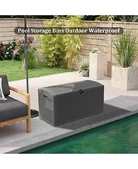 Decksplore 80 Gallon Large Outdoor Storage Box