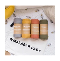 Malabar baby Swaddle Set - 4 Pack Gift Set