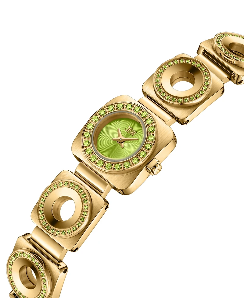 Jbw Chasm Japan Quartz 18k Gold-Plated Stainless Steel Watch, 18mm