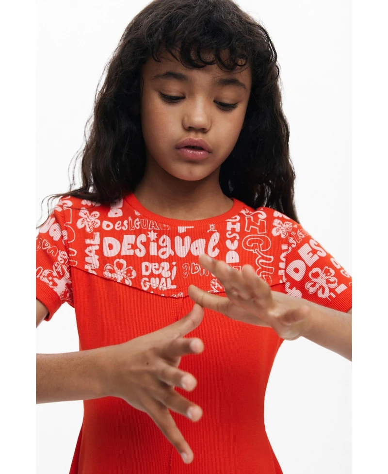 Desigual Girls short sleeves Knit Dress