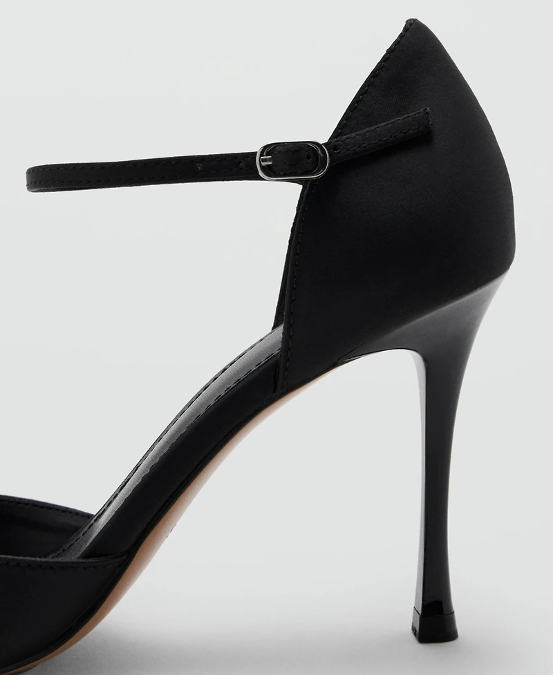 Mango Women's Satin High-Heeled Sandals