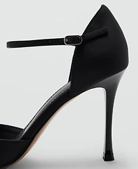 Mango Women's Satin High-Heeled Sandals