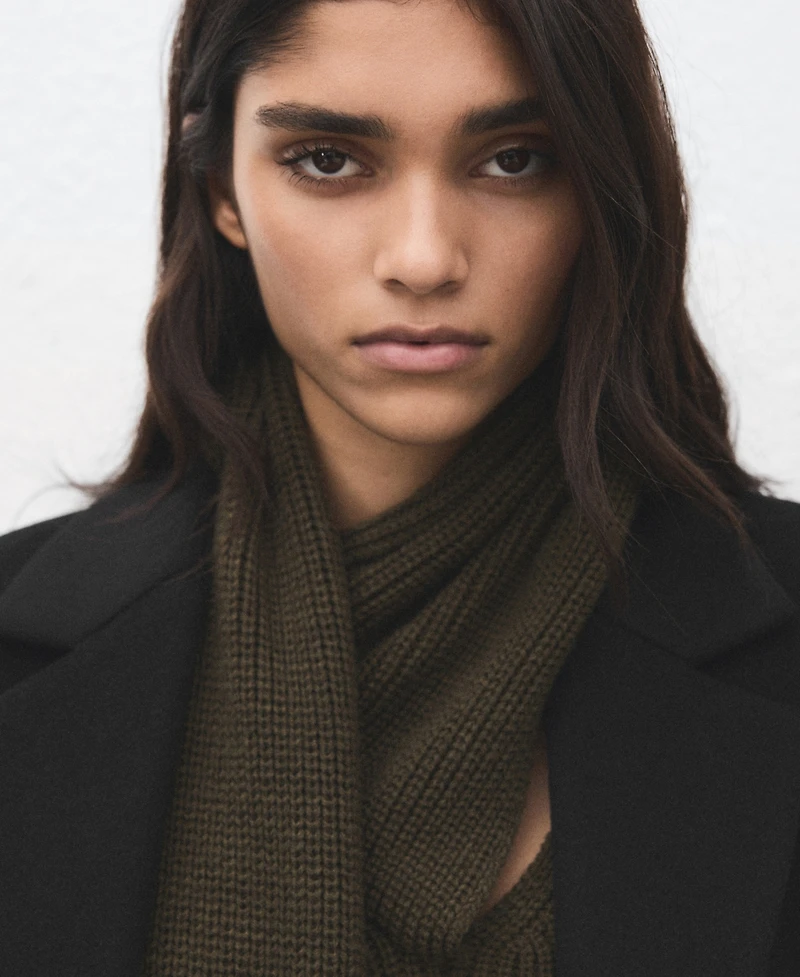 Mango Women's Double-Breasted Wool Blend Coat