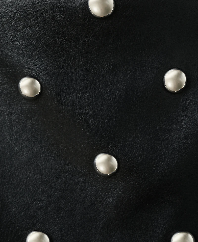 Mango Women's Studded Faux-Leather Skirt