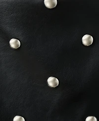 Mango Women's Studded Faux-Leather Skirt