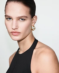 Mango Women's Halter Neck Peplum Top