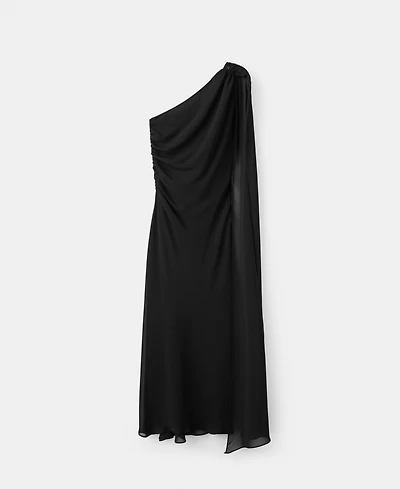 Mango Women's Asymmetrical Scarf Dress