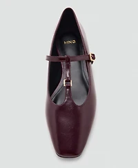 Mango Women's Flat Strips Shoes