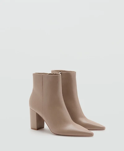 Mango Women's Block Heel Ankle Boots