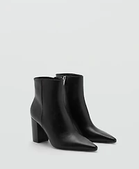 Mango Women's Block Heel Ankle Boots