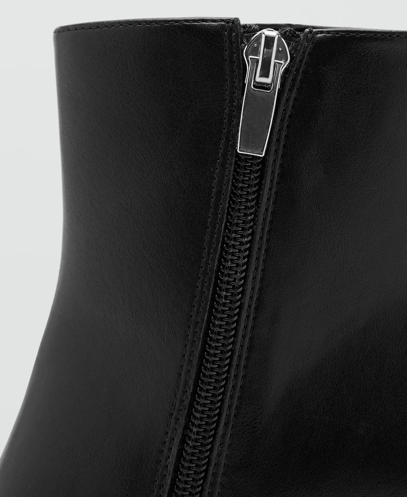 Mango Women's Block Heel Ankle Boots