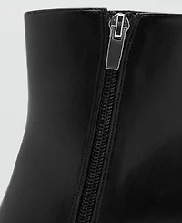 Mango Women's Block Heel Ankle Boots