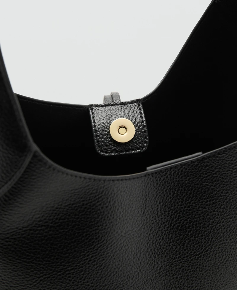 Mango Women's Metal Detail Shoulder Bag