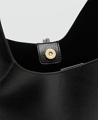 Mango Women's Metal Detail Shoulder Bag