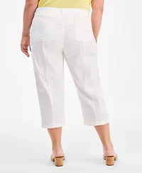 Style & Co Plus Seam Utility Capri Pants, Macy's Exclusive