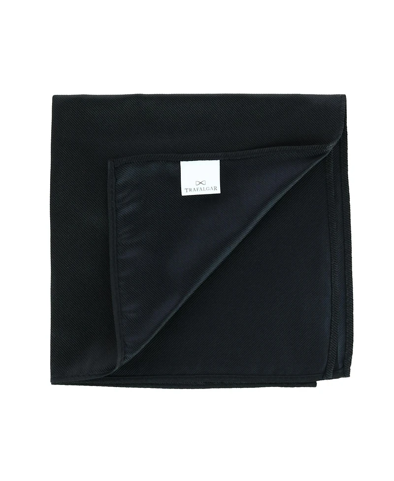 Trafalgar Men's The Gatsby 12 inch Solid Silk Pocket Square Trio