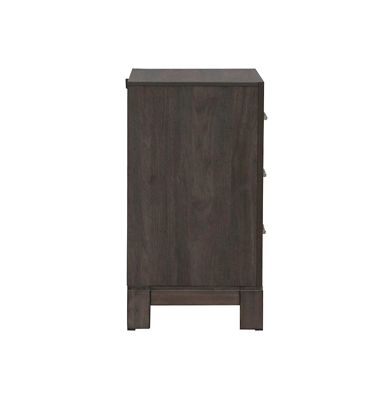 Liberty Furniture Modern Edge Bedroom Nightstand w/ Charging Station Usb-a Usb-c