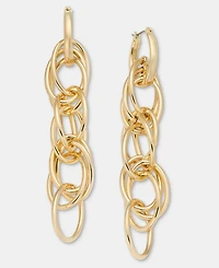 Lauren Ralph Lauren Gold-Tone Multi Link Chain Drop Earrings