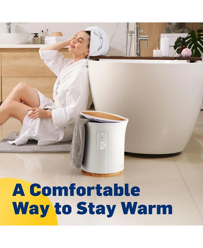 LiveFine Towel Warmer Bucket Style Heater w/Led Display 40" x 70" Towel