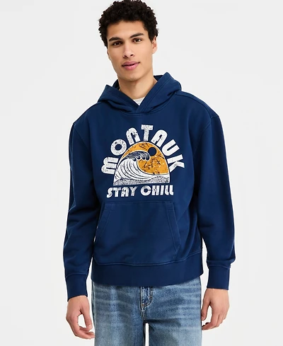 Sun + Stone Men's Montauk Graphic Pullover Hoodie, Macy's Exclusive