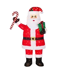 Best Choice Products Lighted Pop-Up Santa Claus, Outdoor Christmas Holiday Decoration w/ Led Lights, Hat, Gift